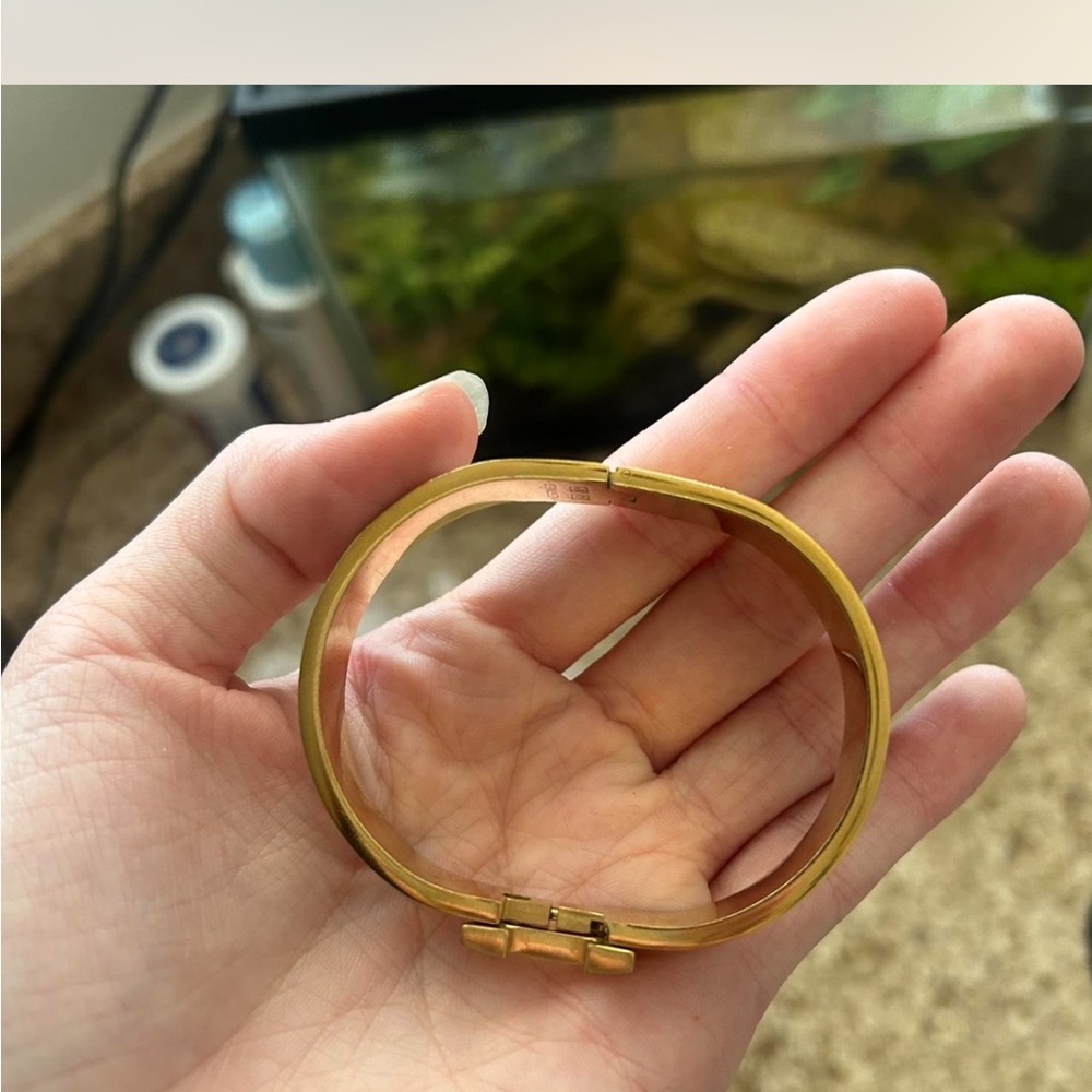 Hermes Gold and White bracelet - Picture 4 of 4